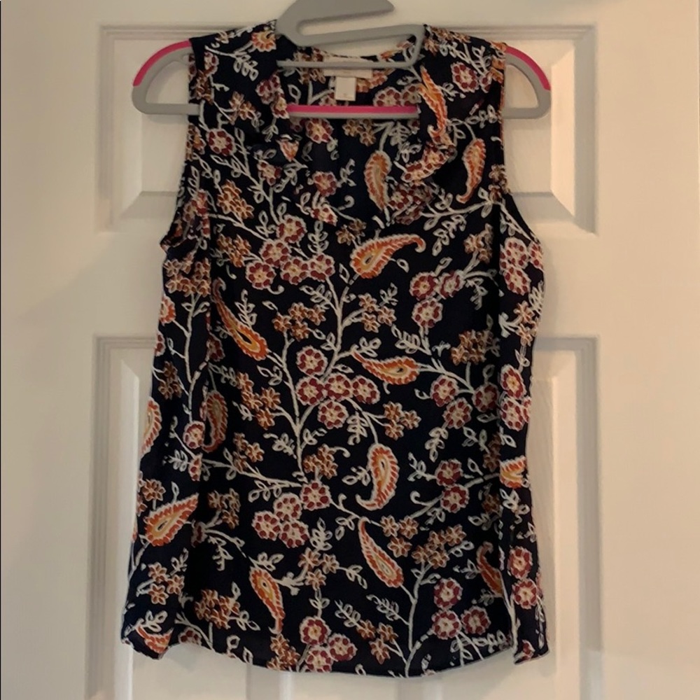 V-Neck ruffled dress shirt